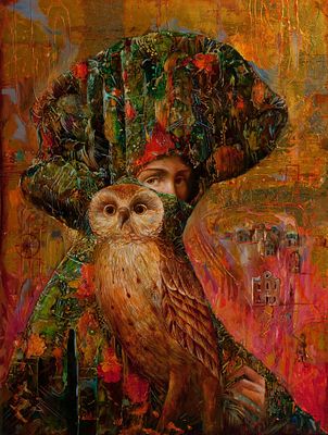 Лукьянов Сергей "Архитектура лета. Серия &laquo;Времена года&raquo;" 95х72 см 2008 г. Холст, масло