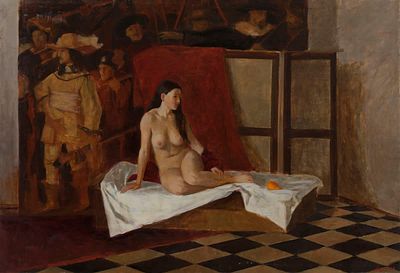 Хохрякова Анастасия &laquo;Ожидание&raquo; 90x130 см 2003 г.