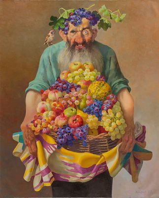 Умаров Б., Садовник, 2013, 100х80, х.м., Заслуженный художник Европы, Лауреат Золотой медали МФКД. 