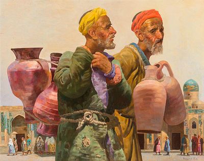 [Большой формат] Умаров Бахтияр. Бухара, 2016г., 80х100см., холст, масло. Заслуженный художник 
