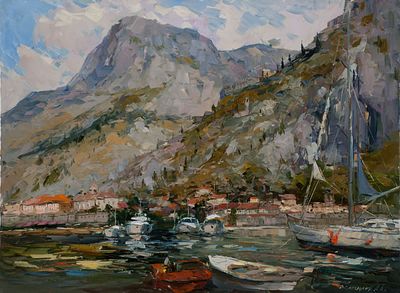 Колотилов Александр Афанасьевич, Заслуженный художник РФ, Академик MAAS, 
Древний Котор, 2010 