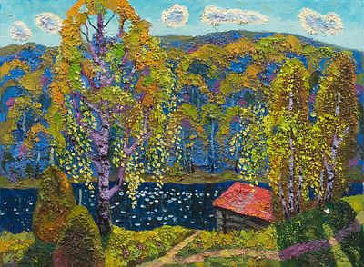 Бердышев И. «Пригревает», 60x80 см, 2011 г. Холст, масло.