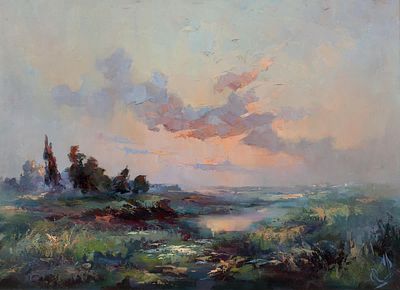 Козяр Юрий и Козяр Валентина «Луговые цветы», 60х80 см, 2008 г. Холст, масло.