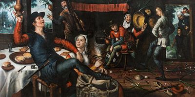 [Большой формат] Aertsen, Pieter. Артсен, Питер. Танец яиц (Танец с яйцом). 