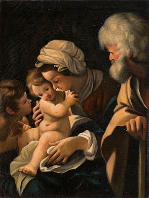Schedoni, Bartolomeo. Скедони, Бартоломео. Святое семейство и святой Иоанн Креститель. 