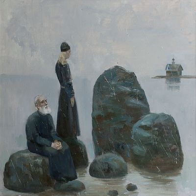 Асеев Михаил &laquo;Думы о вечном&raquo; 82.5х82.5 см, 2010 г. Холст, масло. Родился в 1984 году в 