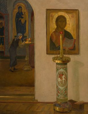 Горяная Юлия &laquo;Всенощная отошла ...
(Храм Святого Николая Чудотворца.
В Кленниках в Москве)&raquo; 