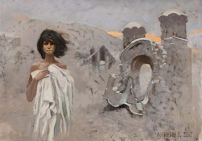 Аникин В. "Югославия", 2012г., 50х70см. Холст, масло