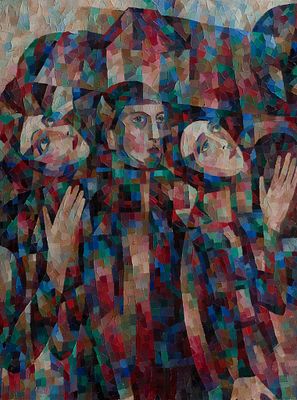 Антошина Ирина. Затмение дня, 2000г., 60х50см., холст, масло. Лауреат Серебряной медали МФ 