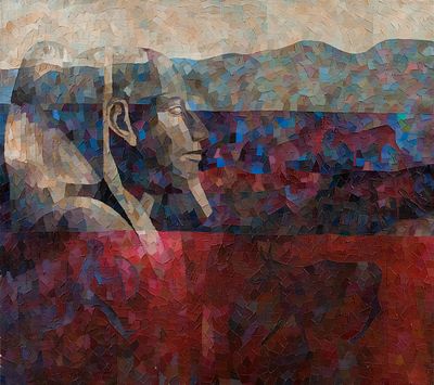 Антошина Ирина. Земля Фараона, 2005г., 70х80см., холст, масло, рама. Лауреат Серебряной медали 