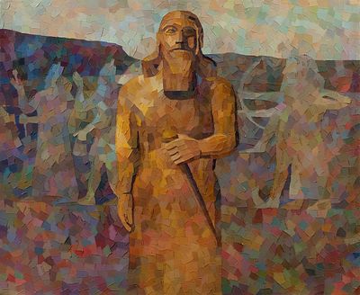 Антошина Ирина. Золотой воин, 2005г., 60х70см., холст, масло. Лауреат Серебряной медали МФ 