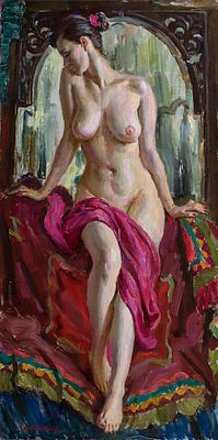 [Большой формат] Виктор Ляпкало. Шахерезада	2014г. 	100x50см. Лауреат Золотой Медали ICHF, Член 