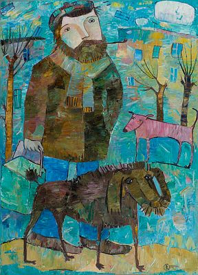 Старик Елена &laquo;Прогулка&raquo; 69.5x50 см, 2002 г. Холст, масло. Старик Елена. 
Окончила 