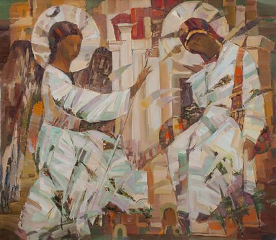 Демиденко Александр Иванович, Заслуженный художник Украины, &laquo;Благовещение&raquo; 75x85 см, 2009 г. 