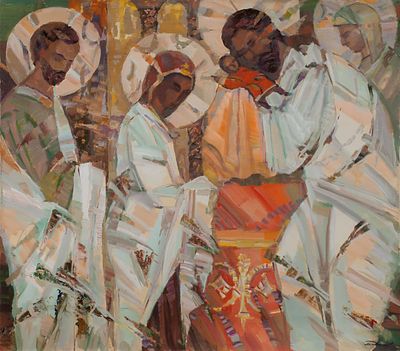 Демиденко Александр Иванович, Заслуженный художник Украины, &laquo;Сретение&raquo; 75x85 см, 2009 г. Холст 