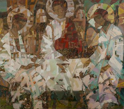 Демиденко Александр Иванович, Заслуженный художник Украины, &laquo;Троица&raquo; 75х85 см, 2000 г. Холст, масло