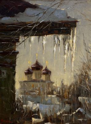 Нестерчук Степан, Лауреат серебряной медали МФКД, &laquo;Весенняя капель&raquo; 60х44.5 см, 2006 г. Холст, масло