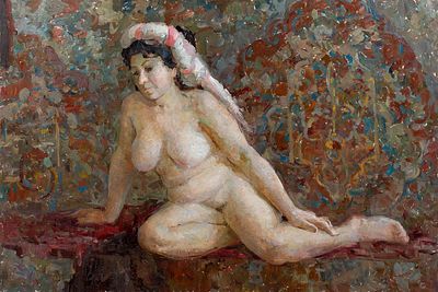 [Большой формат] Ворона (Балтазюк) Ирина. "Шахерезада", 	2014г. 	80x120см., 	холст, масло. Ирина 
