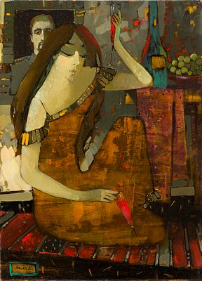 Ляшко Е., Красное вино, 2010, 75х55, х.м., Лауреат Золотой медали МФКД. Ляшко Екатерина 