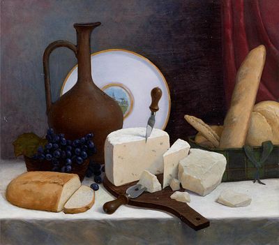 Курилко И., Натюрморт с блюдом, 2013, 80х70, х.м, Лауреат Гранта МФКД