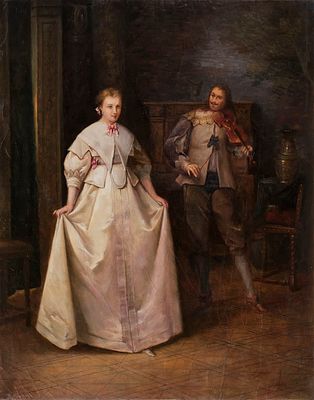 Bourgoin, Aim&eacute;-Gabriel-Adolphe, "The Dance". Бургуан, Эме-Габриэль-Адольф, "Танец", 1870г. 
