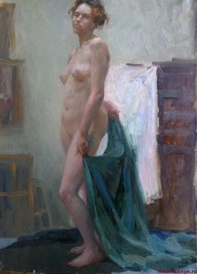 Малеванная Екатерина, "Серебро", 2016 г., 70х55 см, холст, масло. Живописец, основатель и 