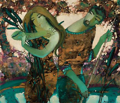 Ляшко Екатерина, "Камыши" 60х70 см, 2010 г. Холст, масло. Окончила Ставропольское 