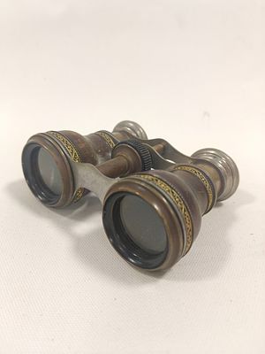 Оригинальный театральный бинокль в кожаном оформлении с тонкой латунной декорацией.
Размер 9х11 