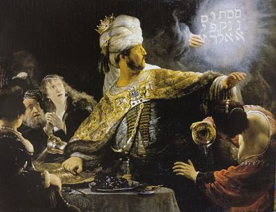 Rembrandt, Harmenszoon van Rijn, Het feestmaal van Belsazar, 1635. Рембрант Харменс ван Рейн 