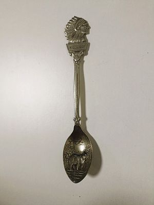 Коллекционная ложка. Высота 10 см. Серебрение