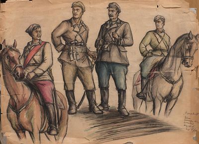 Жаренов Александр Сергеевич(1907-1985), ученик А. Лентулова. Жутов мост, 1937, 54x71, бум.см.тех.