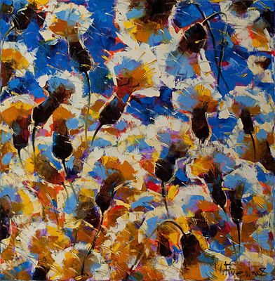 Пивень Владимир "Дыхание ветра", 2008 г. 80х80 см, холст, масло. Лауреат Золотой медали 
