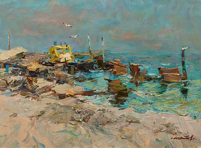 Винтаев Юрий Николаевич, Заслуженный деятель искусств Украины, "Беляус" 60х80 см, 2008 г. Холст 