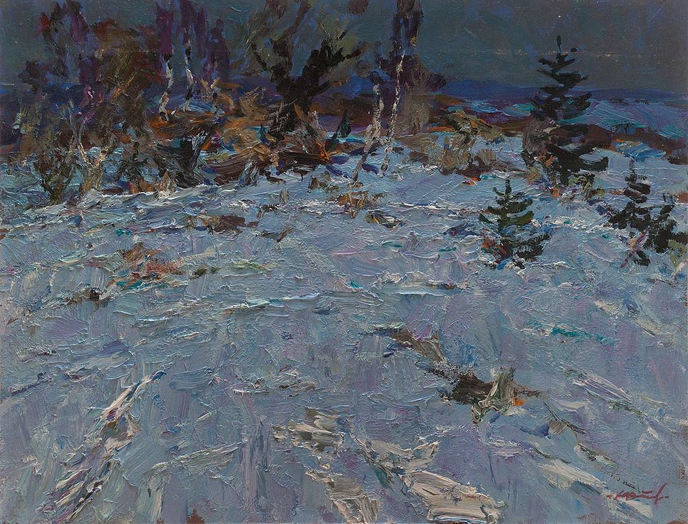 [Большой формат] Винтаев Юрий Николаевич, Заслуженный деятель искусств Украины, "Опушка" 80х100 