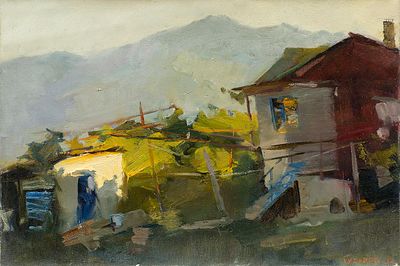 Губарев Денис "Вечер" 48х70 см, 2011 г. Холст, масло. Денис Викторович Губарев родился в 1987 