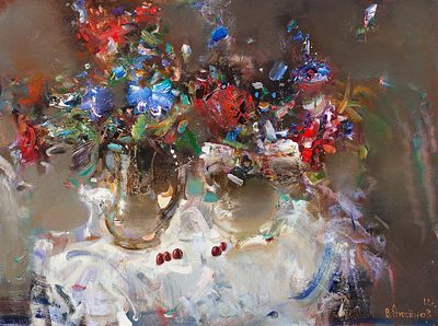 Аксёнов Владимир "Вишня" 60х80 см, 2012 г. Холст, масло. Лауреат Гранта Международного фонда 