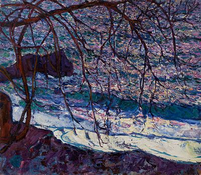 Столяренко Петр, Народный художник УССР, "Море под солнцем" 70х80 см, 1969 г. Холст, масло. Петр 