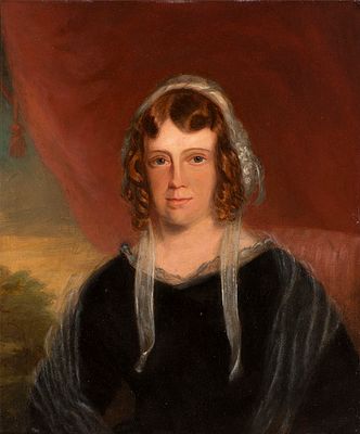 XIX в. "Портрет леди", 19 в., 31х27 см., холст, масло, художник не определен ( Английская 