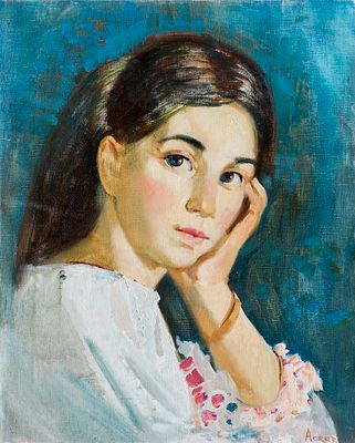Асеев М.А. "Портрет Милены - царицы Черногории" 2014 г., 40х50 см, холст, масло. Родился в 1984 