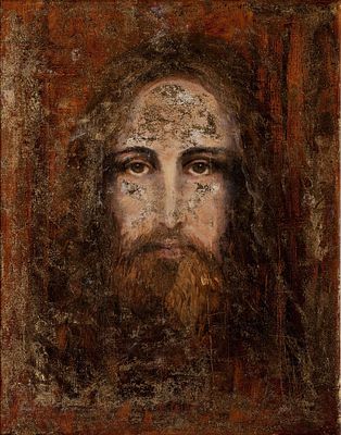 Балясин Виталий "Святой лик" 2006 г. 50х40 см, холст, масло.