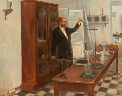 [Большой формат] Богатов Илья "В лаборатории" 2016 г. 96х125 см, холст, масло. Илья 