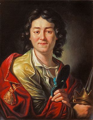 Лосенко Антон. Портрет актера Ф.Г. Волкова. Копия музейного уровня. 
Размер оригинала 67х54см. 