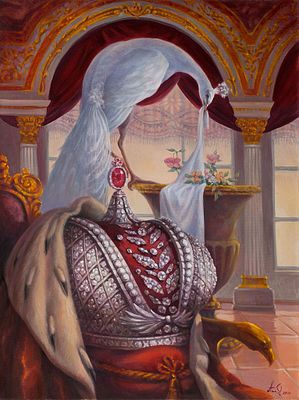 Восканян Артуш "Скрытое желание (2)", 2011 г., 60х80 см, холст, масло. Художник родился в 1966 