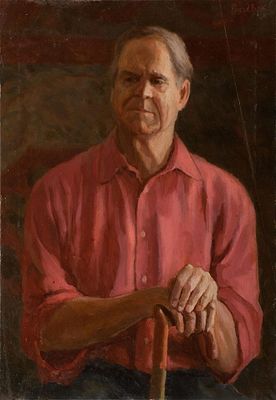 Грузд Валерий "Портрет Николая Ивановича" 1994-1995 гг., 67х47 см, холст, масло. Валерий 