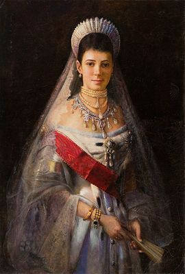 [Большой формат] Крамской, Иван Николаевич, 
"Портрет Марии Федоровны, урожденной принцессы 