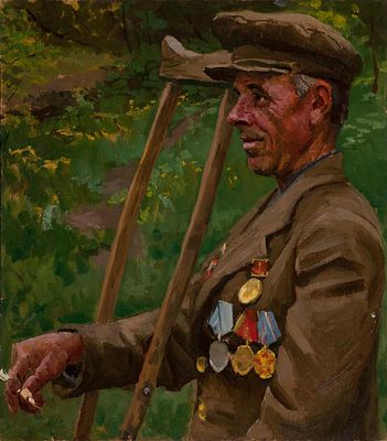 Богатырев Михаил Григорьевич (1924-1999гг.). Заслуженный художник России. Ветеран с наградами 