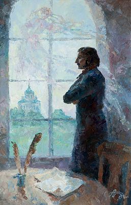 Давыдченко Анна "Украинская муза Гоголя" 2009 г., 80х50 см, холст, масло. Художница из 