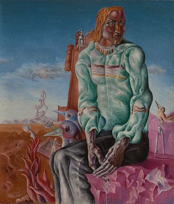 Куринских Петр Михайлович (1949 г.р.) &laquo;Современник&raquo; 70x60 см, 1976 г. Холст, масло. Работы 