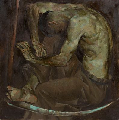 [Большой формат] Довгань Дмитрий "И меня не минует (И мене не мине)" 2014 г. 100х100 см, холст 