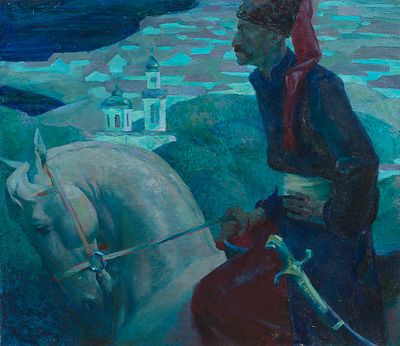 Довгань Дмитрий "Ночь" 2013 г. 70х80 см, холст, масло. Дмитрий Владимирович Довгань - 